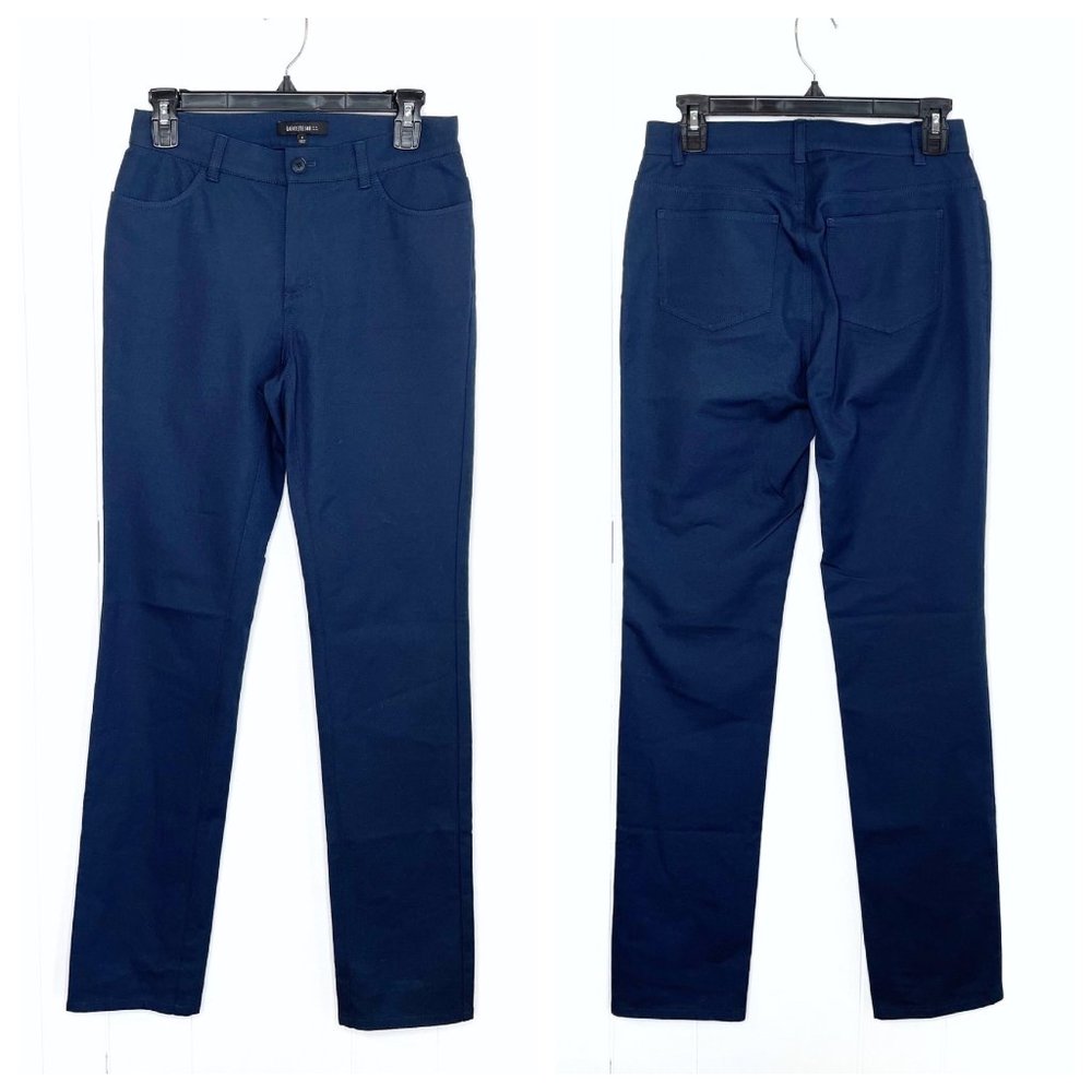 Lafayette 148 New York Navy Straight Leg Dress Pants Size 2